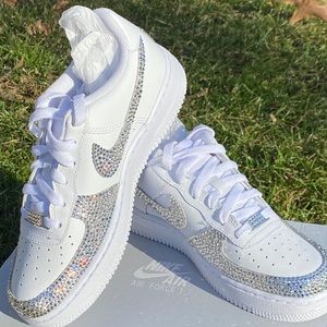 Swarovski Crystal Nike Air Force 1s Custom Made